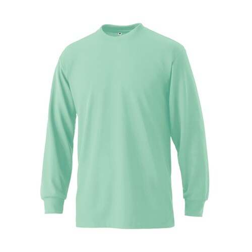 TCM088 裏綿ハニカムメッシュ長袖Tシャツ エメラルド