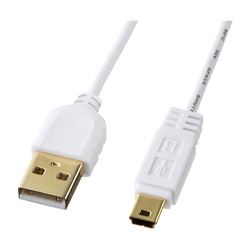 極細ミニUSBケーブル (ミニBタイプ)