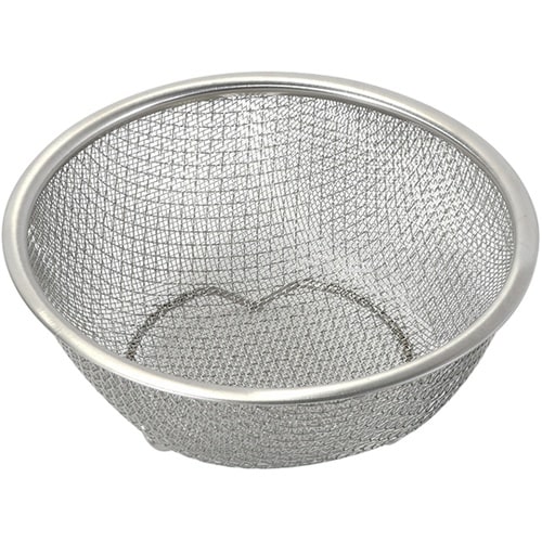 ベーシスライン ステンレス製ダブルメッシュボウル型ザル