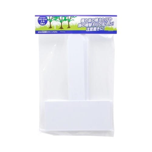 TKG フラワーラベル 白