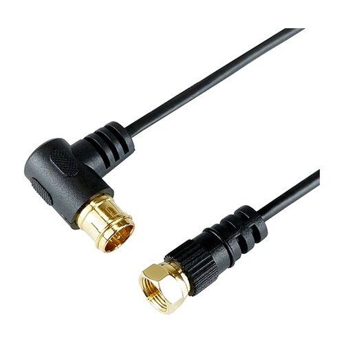 アンテナケーブル S−2.5C−FB L字差込式−ネジ式コネクタ