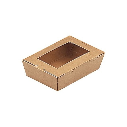 窓付きランチボックス クラフト