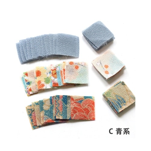 つまみ細工用ちりめん 2柄&1無地アソー