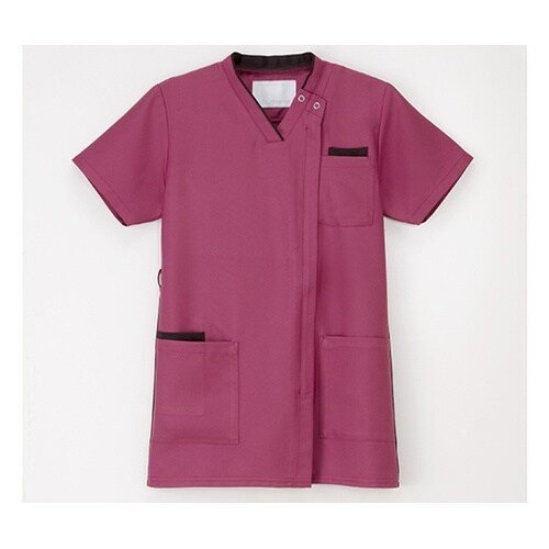 男女兼用スクラブ バーガンディ