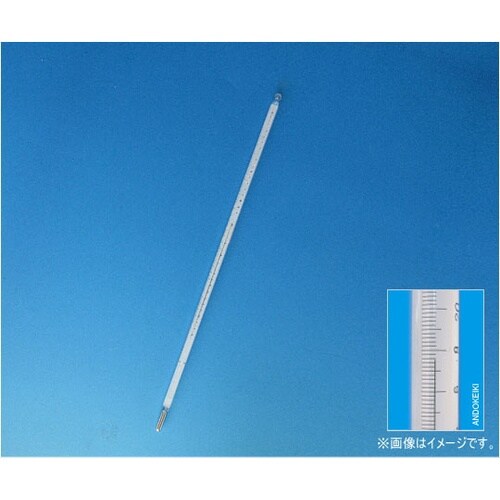 浸没線付き棒状標準温度計