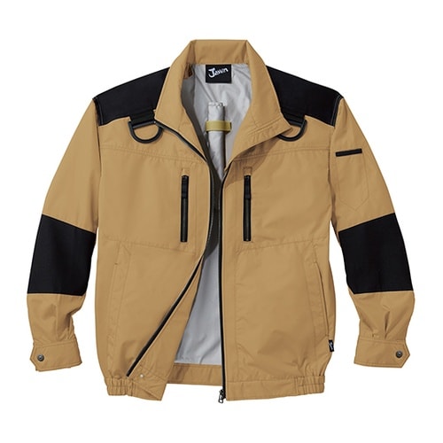 空調服長袖ブルゾンキャメル