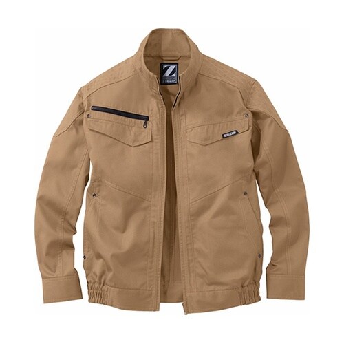 空調服長袖ブルゾンキャメル