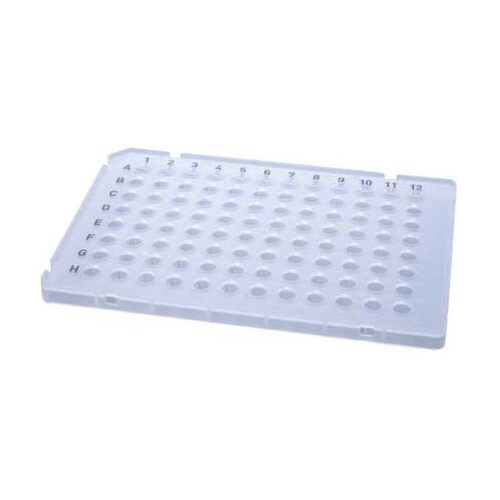 リアルタイムPCRプレート 96well ハーフスカート 0.1ml ナチュラル