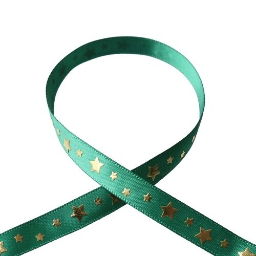 スタープリントサテンリボン