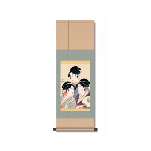歌麿 『浮世絵 美人画掛軸』 3種