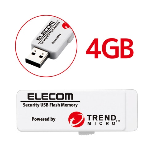 エレコム セキュリティｕｓｂメモリ ４ｇｂ １年ライセンス カウネット