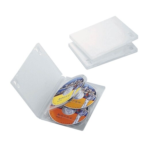 エレコム dvdトールケース 4枚収納3枚パック クリア カウネット エレコム dvdトールケース 4枚収納3枚パック クリア カウネット