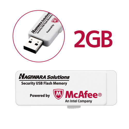 ハギワラソリューションズ セキュリティｕｓｂメモリ ２ｇｂ １年ライセンス カウネット