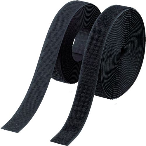 トラスコ中山 マジックテープ（Ｒ）縫製タイプ１００ｍｍＸ５ｍ 黒