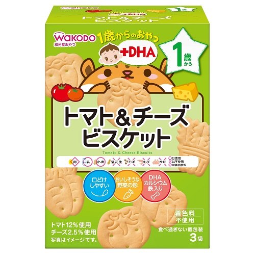 和光堂 １歳からのおやつトマト チーズビスケット２４個 カウネット