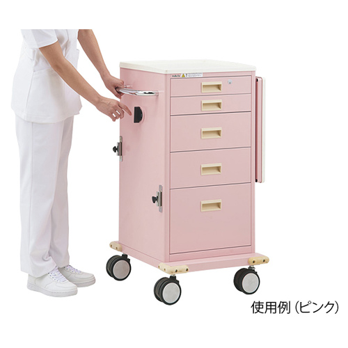 アズワン 救急カート（ハンドロック） ピンク HT－Z1P 8