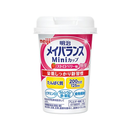 明治 メイバランス miniストロベリー味 12本入 カウネット 明治 メイバランス miniストロベリー味 12本入 カウネット
