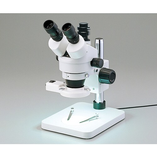 アズワン ズーム実体顕微鏡 三眼 (リング蛍光灯照明)|カウネット