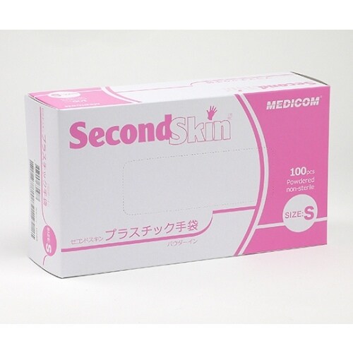 メディコムジャパン １２０８ｂ プラスチック手袋 パウダー付 ｓ カウネット