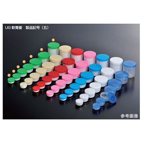 馬野化学容器 ｕｇ軟膏壺 ８０ｍｌ 青 カウネット