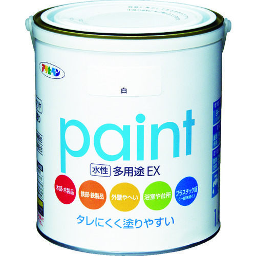 アサヒペン 水性多用途 ＥＸ１．６Ｌ 白｜カウネット