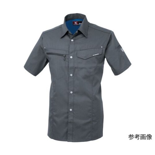 半袖シャツ チャコールグレー