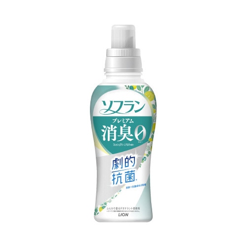 ライオン ソフランP消臭 Fグリーンアロマ 本体550ml 液体柔軟剤 1本 320494 柔軟剤|カウネット