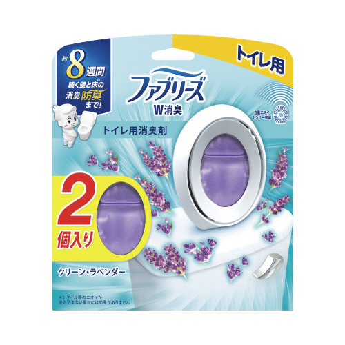 Ｐ＆Ｇ ファブリーズＷ消臭 トイレ用消臭剤 Ｃラベンダー２Ｐ 幅１５５