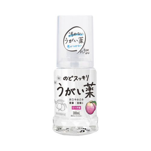 健栄製薬 のどスッキリうがい薬 ピーチ味 ３００ｍＬ 幅７３×奥行６２