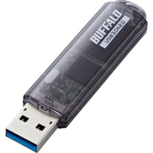 ＵＳＢ３．０対応 ＵＳＢメモリ ６４ＧＢ ブラック ＲＵＦ３－Ｃ６４ＧＡ－ＢＫ｜カウネット