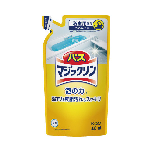 花王 バスマジックリン泡立ちスプレー 詰替用 ３３０ｍｌ 幅６５×奥行