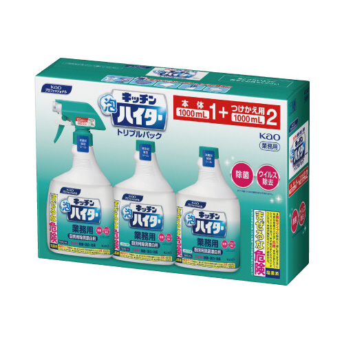 花王 キッチン泡ハイター 本体１本＋付替用 ２本セット｜カウネット