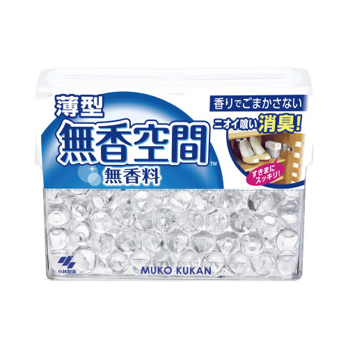 小林製薬 無香空間　薄型　消臭剤　本体　無香料　消臭ビーズ　１２６ｇ　２４個 【4192-5096】