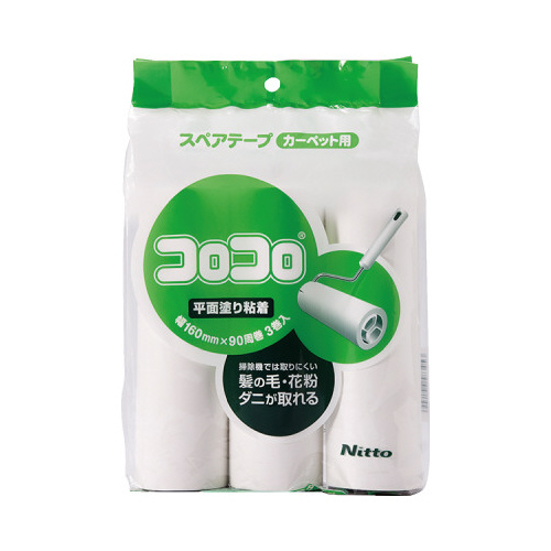 ニトムズ コロコロスペアテープ平面塗りライト３巻×２４　業務用 【4251-6187】