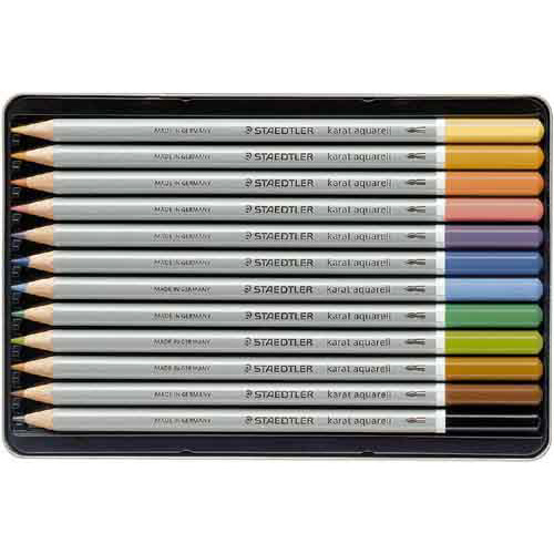ステッドラー カラト アクェレル１２５ 水彩色鉛筆 １２色 １セット