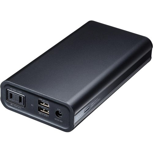 サンワサプライ モバイルバッテリー（ＡＣ・ＵＳＢ出力対応）｜カウネット