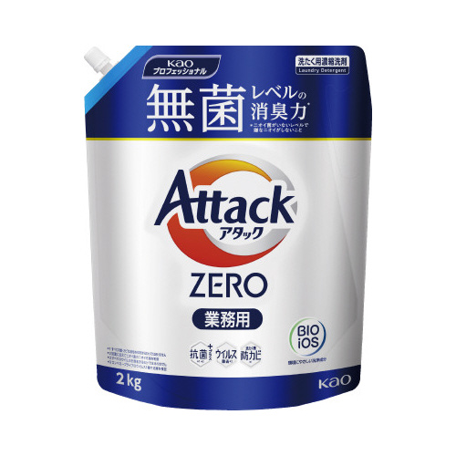 花王 アタックＺＥＲＯ 詰替業務用 ２ｋｇ×６業務用｜カウネット