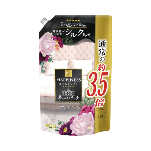 Ｐ＆Ｇ レノアハピネス夢ふわタッチ　ヴェルベットブロッサム　詰替１４００ｍｌ　柔軟剤 【3739-9368】