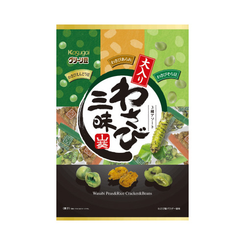 春日井製菓 グリーン豆 大入りわさび三昧 239g 【7021-0606】
