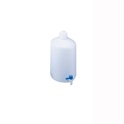 ニッコーハンセン レバーコック付瓶 細口丸型 ５Ｌ｜カウネット