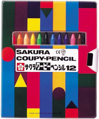 サクラクレパス クーピーペンシル１２色（ソフトケース入り） １８３