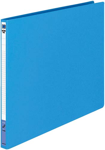 レターファイル（色厚板紙）　Ａ３横　青　１冊　フ－５５８Ｂ