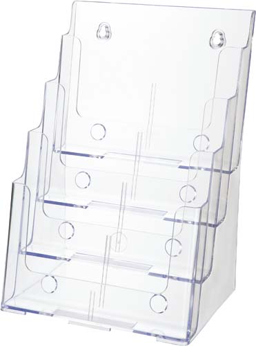 クルーズ カタログスタンド ａ４ ４段 クリア カウネット