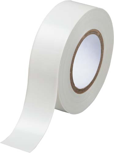 カウネット ビニールテープ 白 幅１９ｍｍ １０ｍ １０巻 カウネット