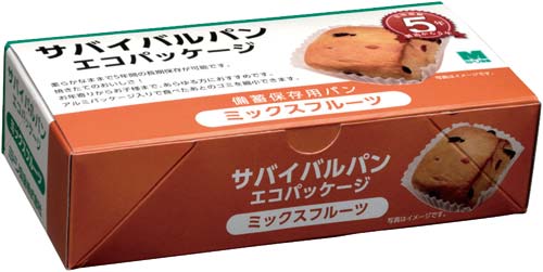 ミドリ安全 サバイバルパン エコ ミックスフルーツ 横170×縦