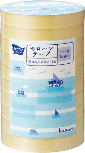 カウネット セロハンテープ 幅１５ｍｍ×長さ３５ｍ １０巻｜カウネット