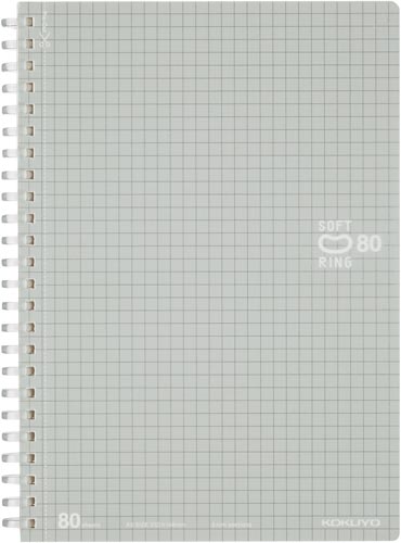 コクヨ ソフトリングノート ａ５ ５ミリ方眼罫 ８０枚 ５冊 ス