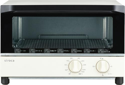 シロカ オーブントースター　ＳＴ－１２１　ホワイト　幅３４０×奥行３１６×高さ２２１ｍｍ　１台　ＳＴ－１２１　キッチン調理家電 【4266-9494】