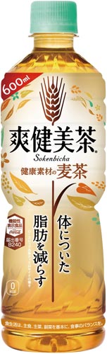 コカ コーラ 爽健美茶 健康素材の麦茶６００ｍｌ ２４本 カウネット