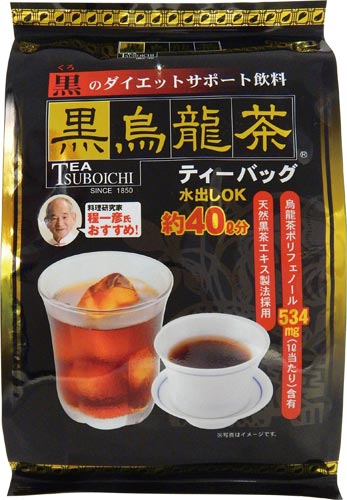 つぼ市製茶本舗 黒烏龍茶ティーバッグ ４０バッグ カウネット